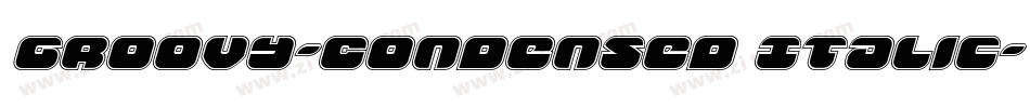 Groovy-Condensed Italic字体转换
